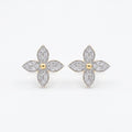 Gold Blossom Spark Stud Earrings