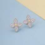 Gold Blossom Spark Stud Earrings