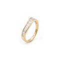 Gold Baguette Channel Band Ring