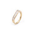 Gold Baguette Channel Band Ring