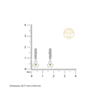 Luxury Two - Tone Floral Earrings – Silver Elegance With Golden Bloom - 92Five