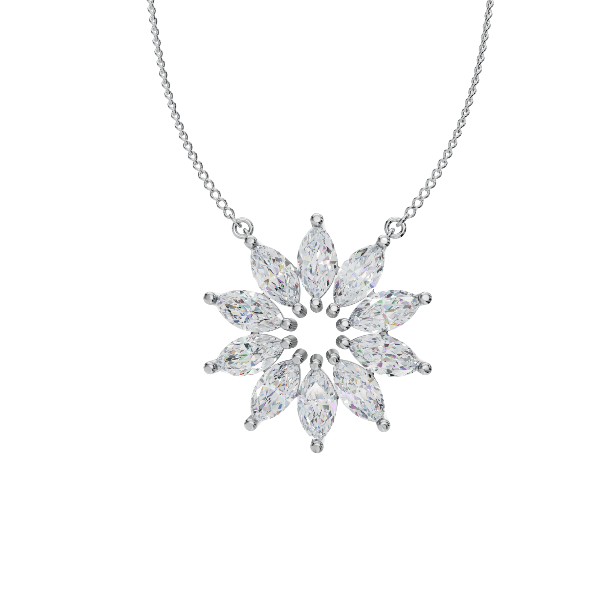 Marquise Jewelry Set for Women – Elegant Necklace and Earrings with Sparkling Marquise - Cut Stones | Perfect for Weddings and Special Occasions - 92Five