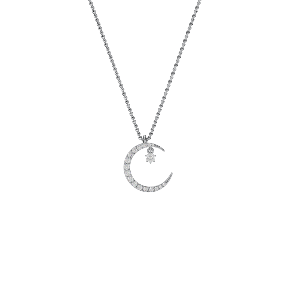 Star in Moon Charm Pendant - 92Five
