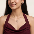 Gold Emerald Drop Necklace Set
