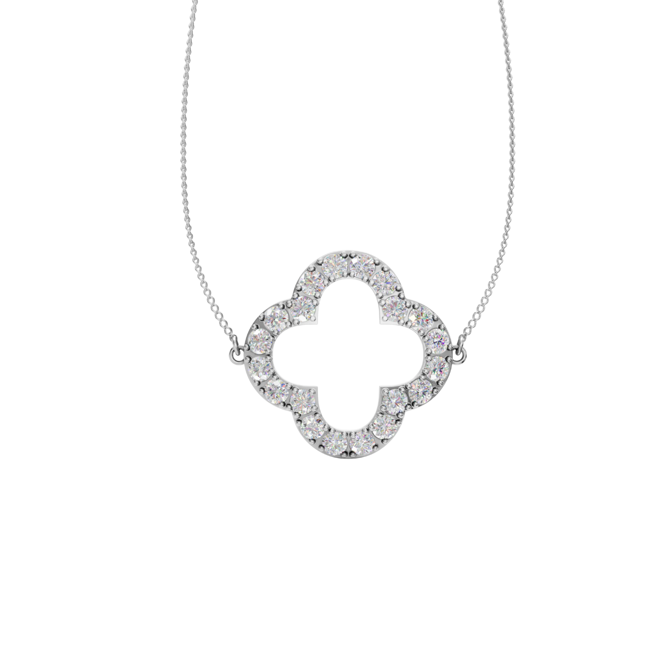 Clover Sparkle 925 Silver Pendant