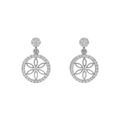 Floral Circle 925 Silver Pendant & Earring Set – 92Five - 92Five