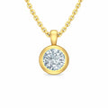 Classic Solitaire 18KT Gold Plated Pendant