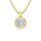 Classic Solitaire 18KT Gold Plated Pendant