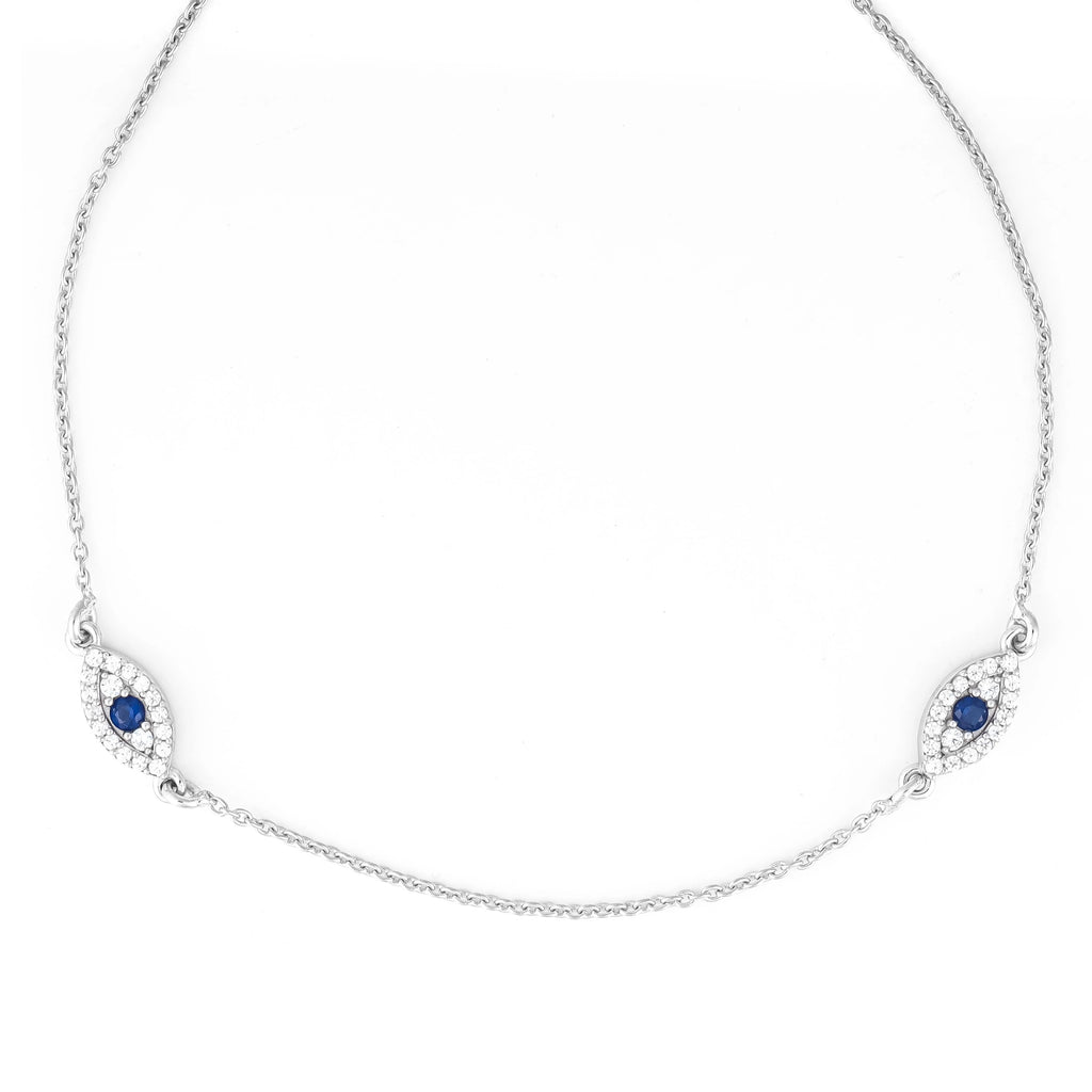 Minimalist Multiple Evil Eye Anklet