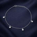 Elegant Hanging Diamond Anklet