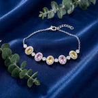 Silver Pastel Halo Bracelet