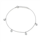 Elegant Hanging Diamond Anklet