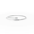 Elegant Twist Cuff Charm Bracelet