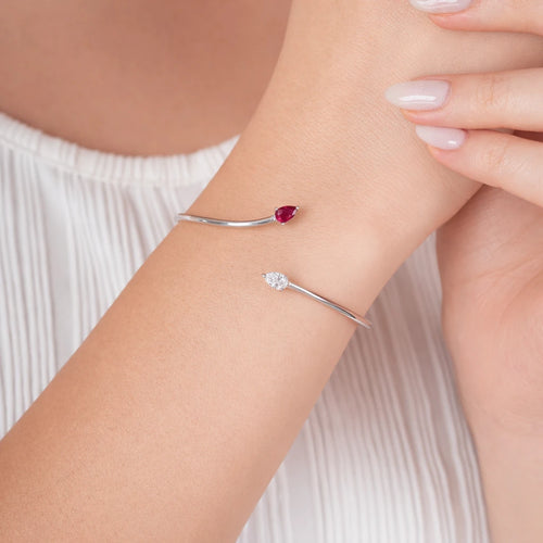 Aurora Drop Open Bracelet