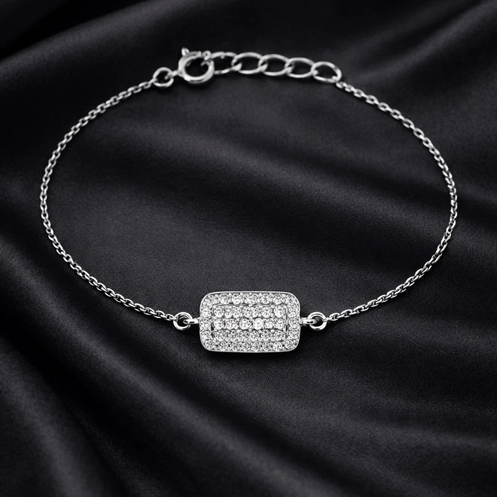 Sparkle Grid Bracelet – Modern Shine Meets Minimal Elegance