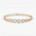 18KT Gold Circle Link Bracelet