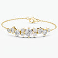Gold Radiance Cluster Bracelet