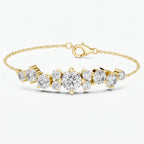 Gold Radiance Cluster Bracelet