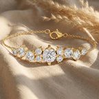 Gold Radiance Cluster Bracelet