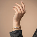 Gold Radiance Cluster Bracelet