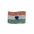 Silver Indian Flag Brooch