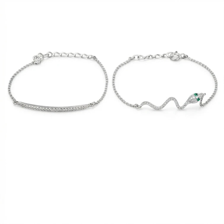 Snake Charm Bracelet Set