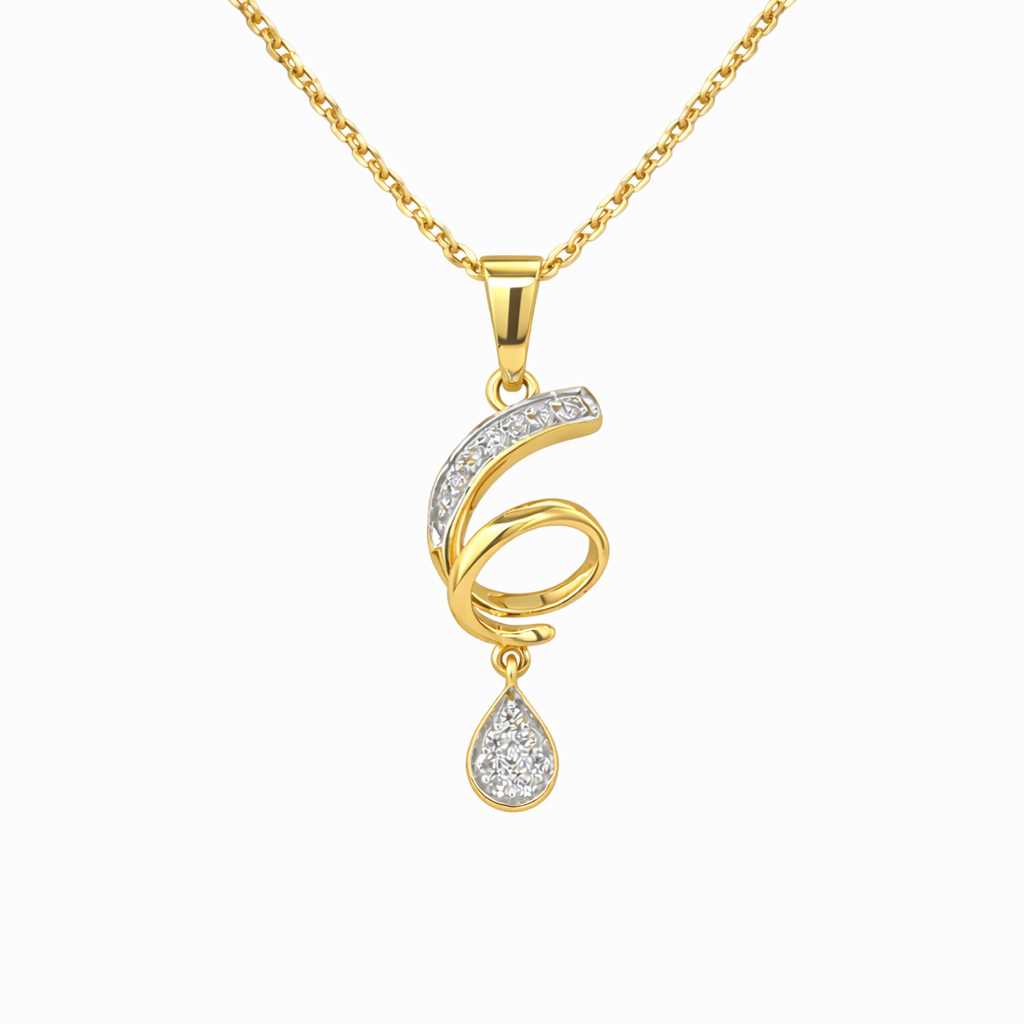 Lucky Six 18KT Gold Plated Pendant