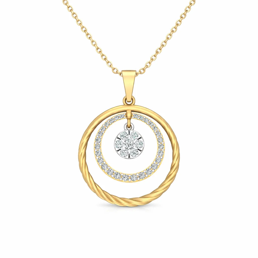 Celestial Halo 18KT Gold Plated Pendant