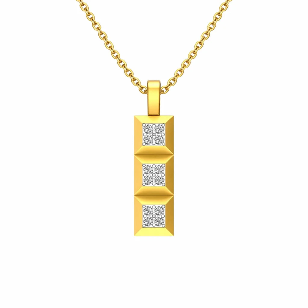 Trio Spark 18KT Gold Plated Pendant
