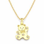 18KT Gold Plated Teddy Bear Pendant