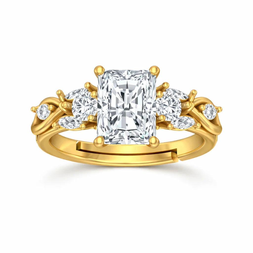 Majestic Emerald 18KT Gold Plated Ring