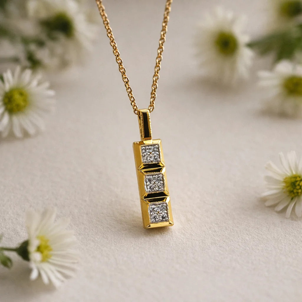 Trio Spark 18KT Gold Plated Pendant