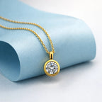 Classic Solitaire 18KT Gold Plated Pendant