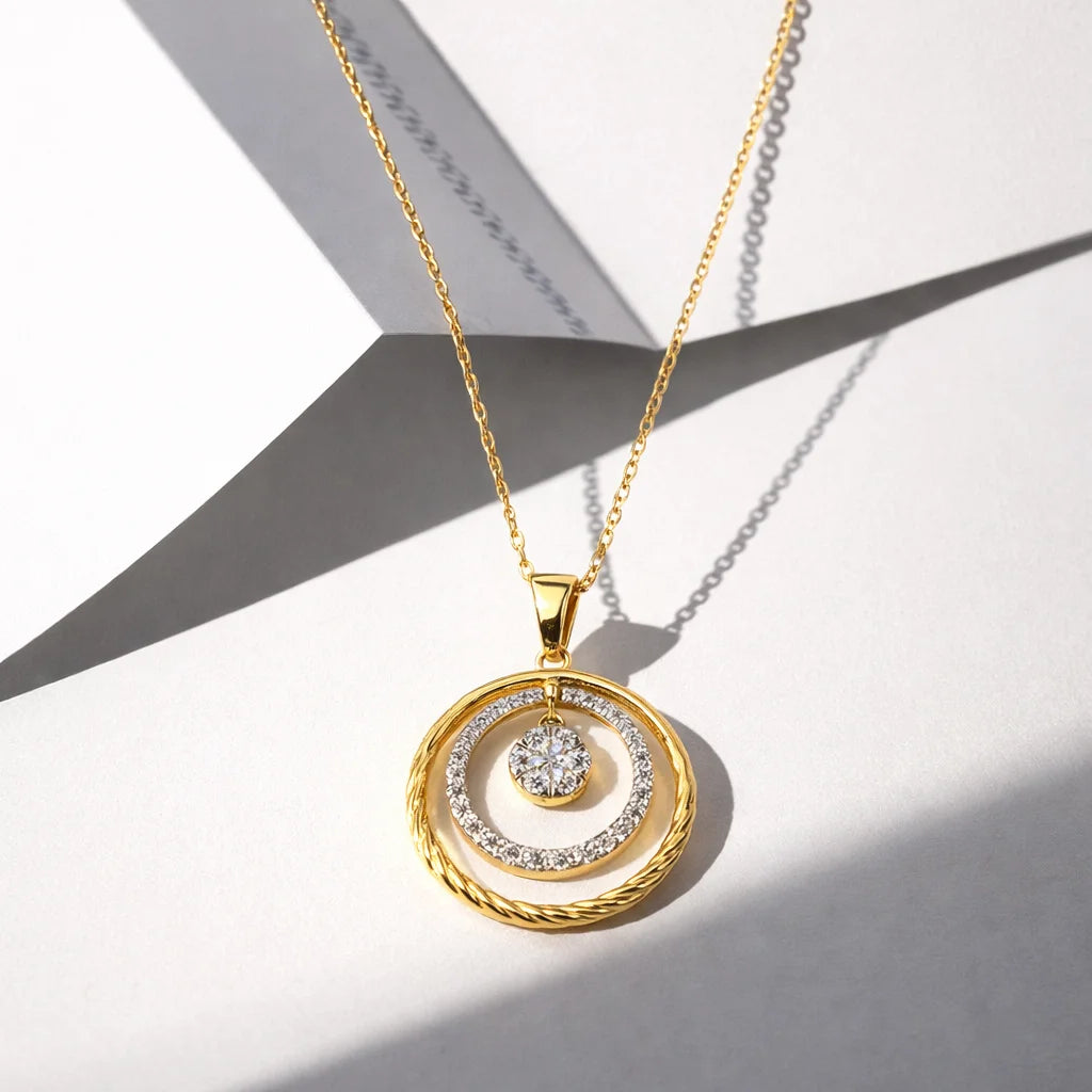 Celestial Halo 18KT Gold Plated Pendant