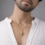 18KT Gold Hanuman mace (Gada) pendant