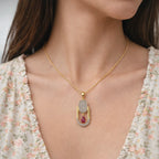 Ruby Glow 18KT Gold Plated Pendant