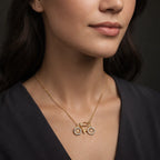 Vintage Bicycle 18KT Gold Plated Pendant
