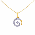 Celestial Spiral Halo Pendant in 18KT Gold Plated