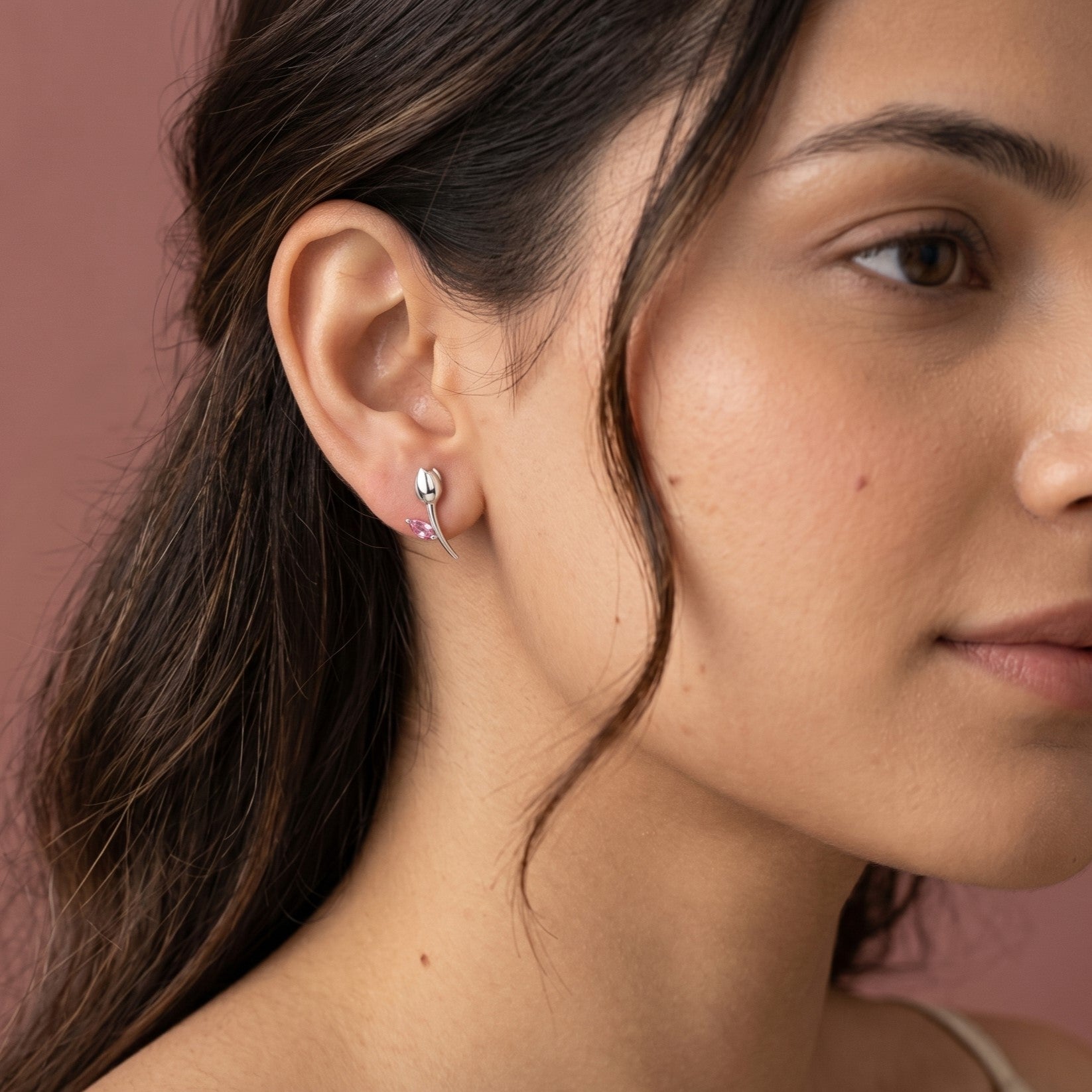 Tulip Minimalist Earrings