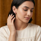 Silver Citrus Bloom Stud Earrings
