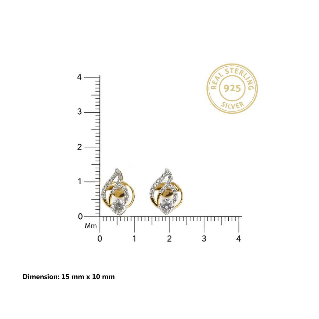 18KT Gold Eternal Flame Earrings