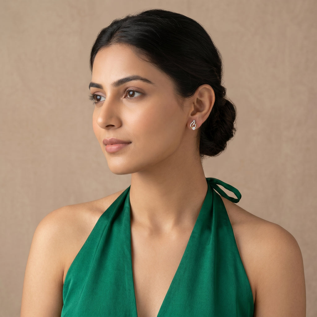 18KT Gold Eternal Flame Earrings
