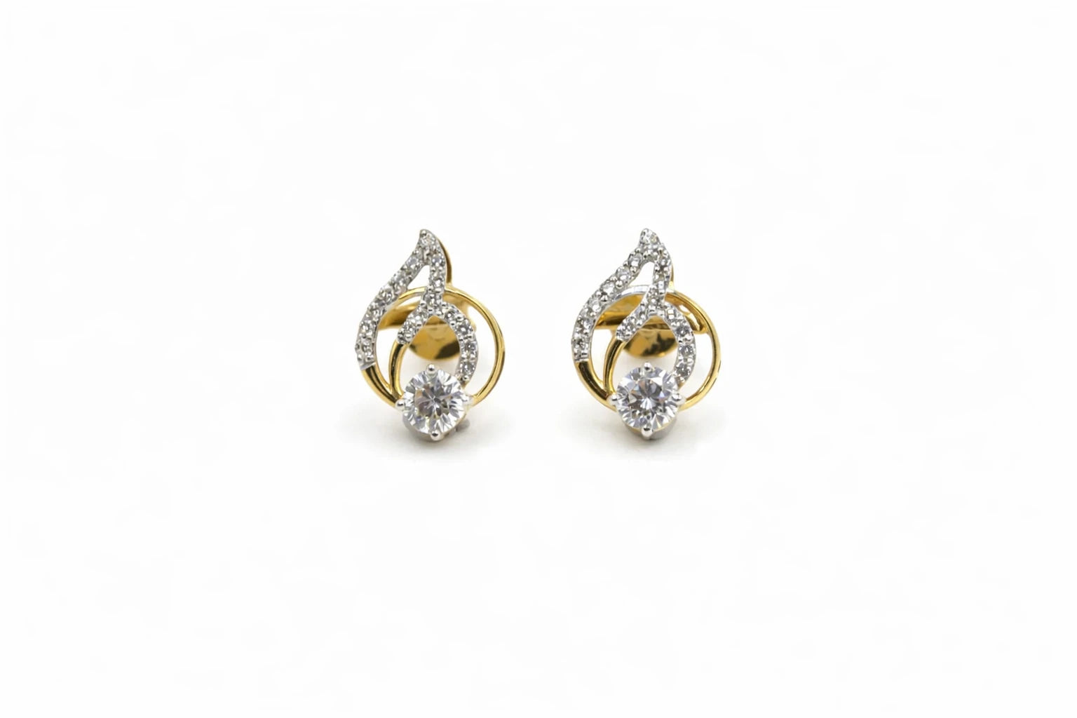 18KT Gold Eternal Flame Earrings