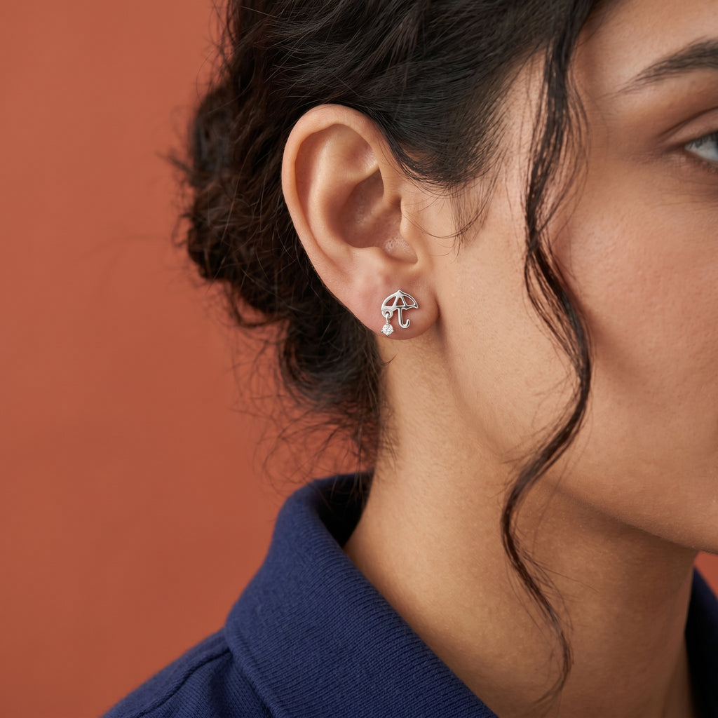 Dangling Umbrella Earrings
