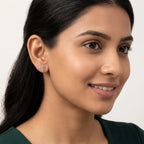 18KT Gold Twin Leaf Earrings