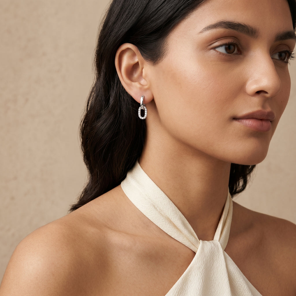 Circular Drop Earrings