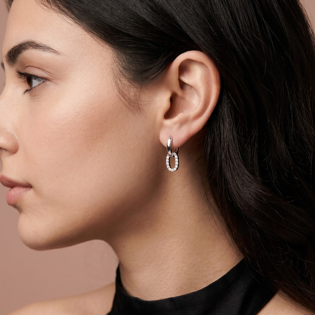 Circular Drop Earrings