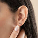 Diamond Heart Earrings