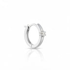 Minimalist Diamond Hoop Earrings