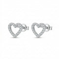 Diamond Heart Earrings
